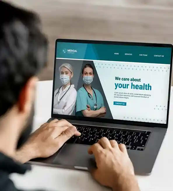 hospital website design in india