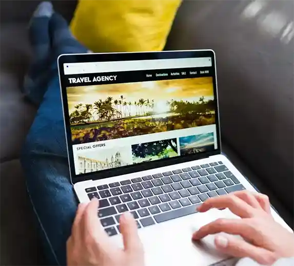 Travel agency portal website 
